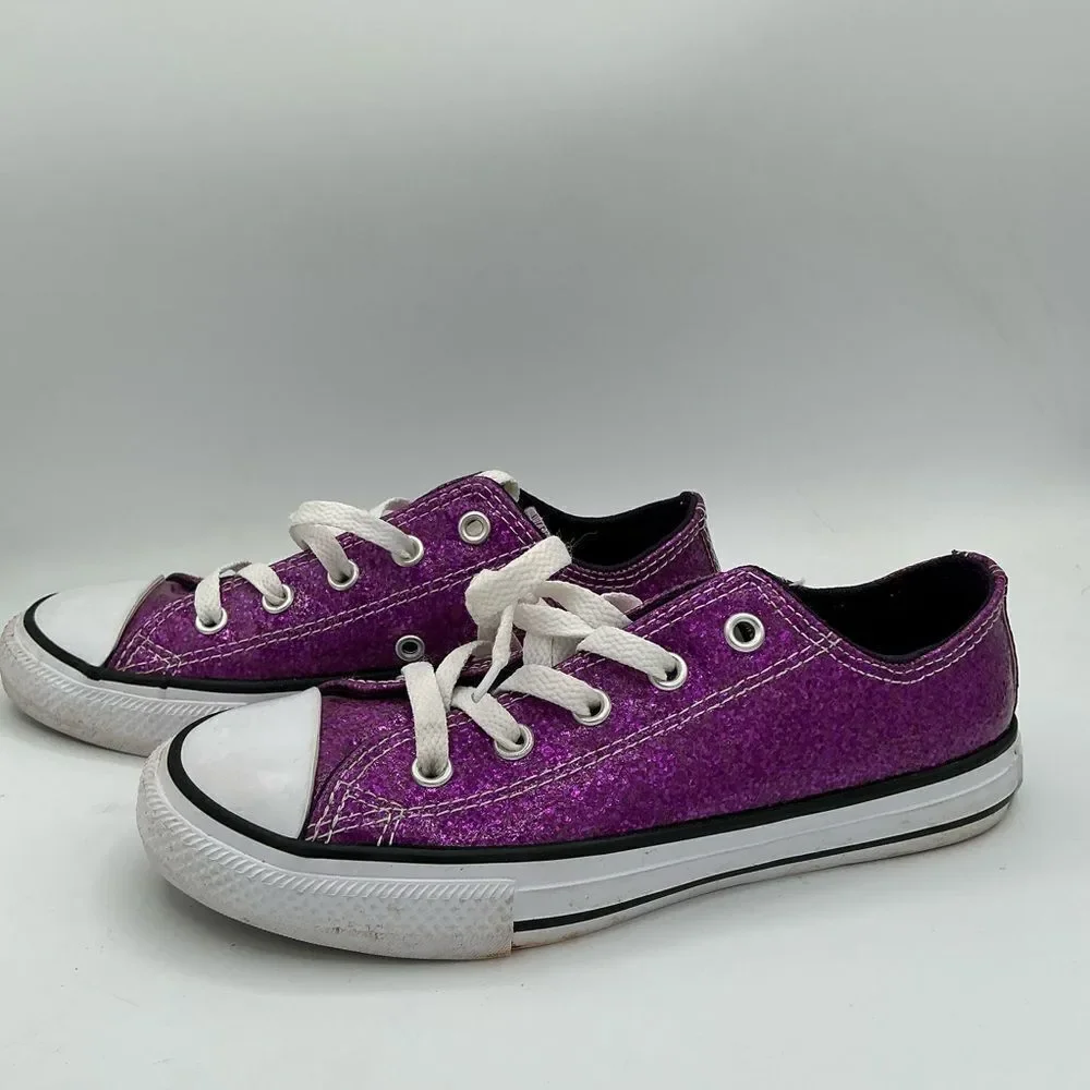 Converse Chuck Taylor All Star Ox Coated Purple Glitter size 1